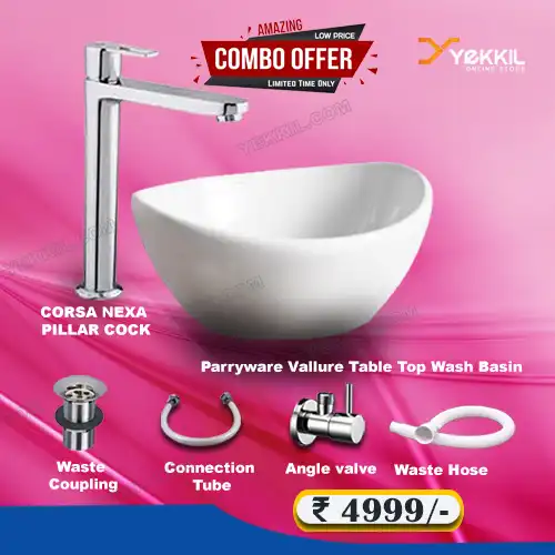 Tabletop washbasin parryware yekkil.com kerala