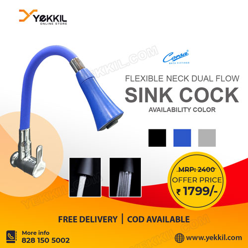 Flexible sink Tap in Online yekkil.com Neyyattinkara Thiruvananthapuram Kerala